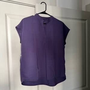 Figs Purple Shadow Rafaela Oversized Top (M)